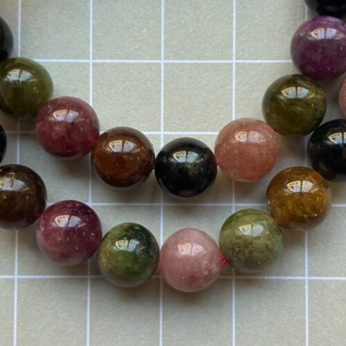 Tourmaline Round Bracelet, 8.5-9mm, 16cm