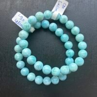Larimar Round Bracelet 9-9.5mm, 16cm