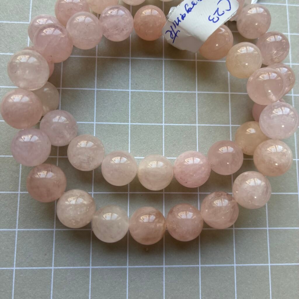 Morganite Bracelet 8mm, 16cm