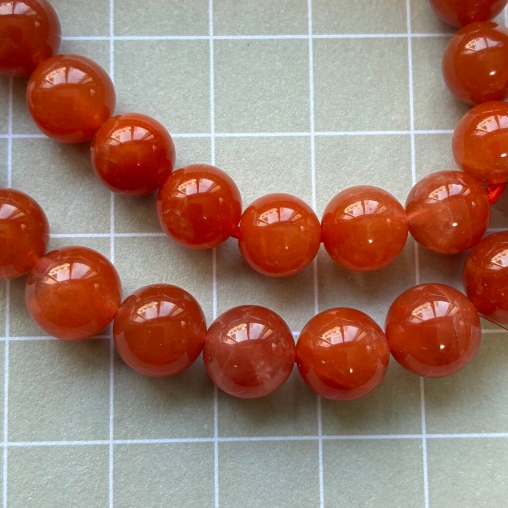 Red Rabbit Hair Bracelet 8-8.5mm, 16cm