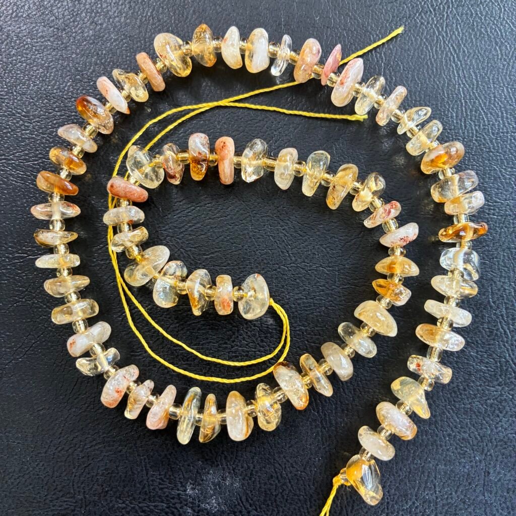 Citrine Smooth Round Tumble, 39 CM