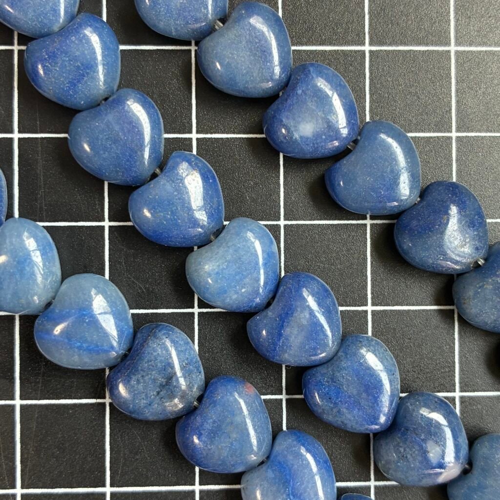 Blue Aventurine, Heart, 10.5*11mm, 38 CM