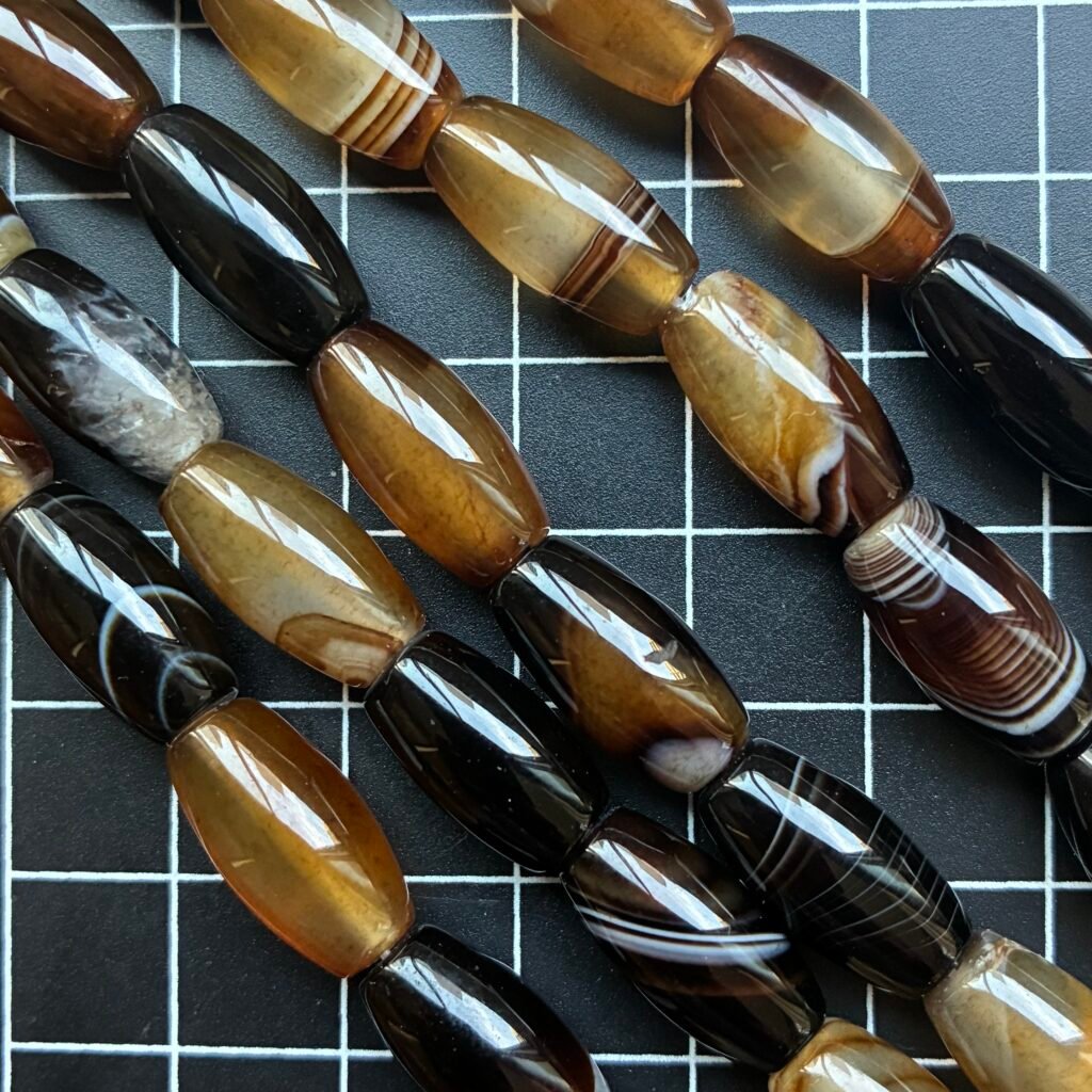 Agate Montana Drum Shape, 15*8 Mm, 39 Cm