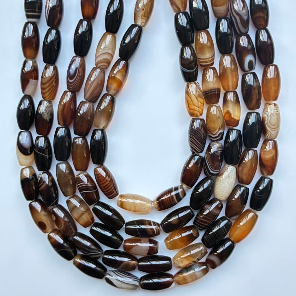 Agate Montana Drum Shape, 15*8 Mm, 39 Cm