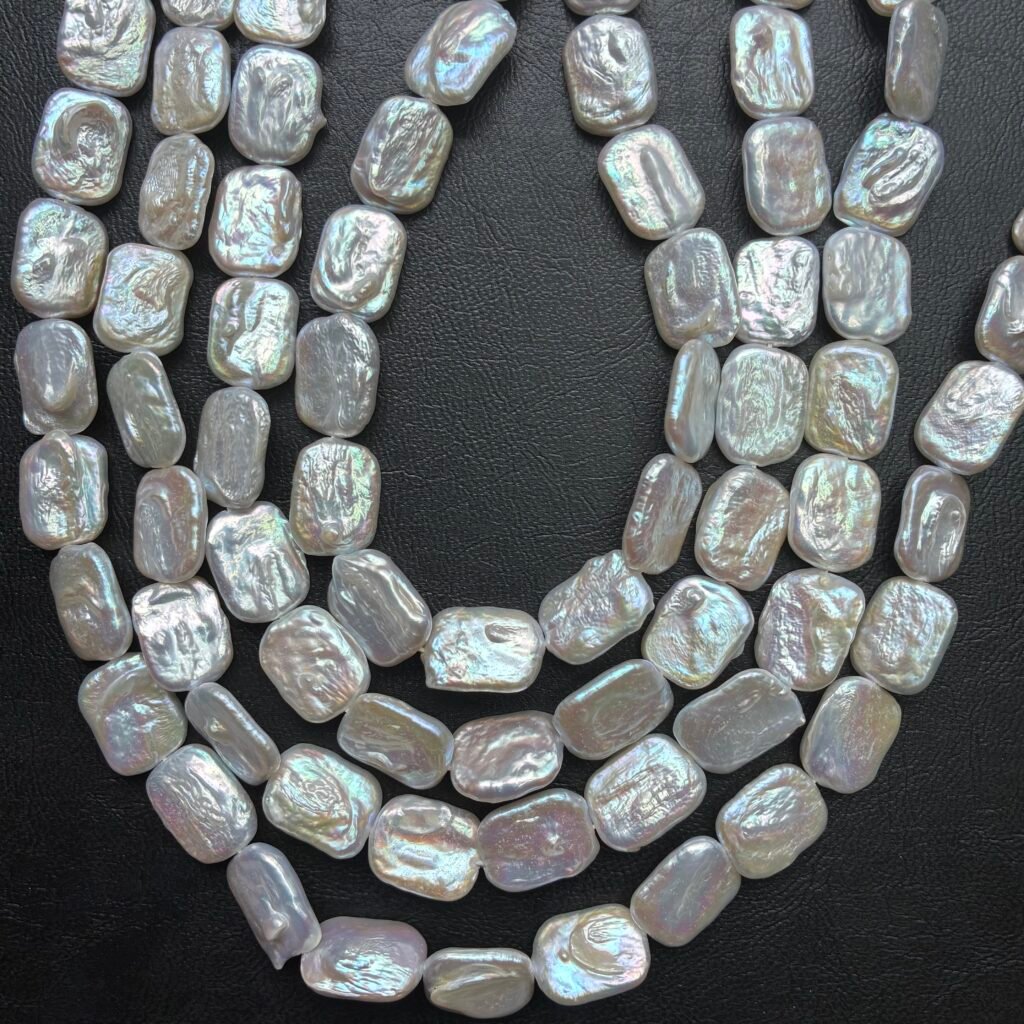 Freshwater Pearl, Rectangle, 17*14*4.7mm, 41 Cm