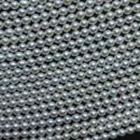 Freshwater Pearl, Round 3 Mm, 39 Cm
