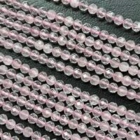 Rose Quartz 4 MM Faceted Round
