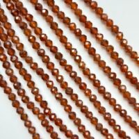 Hessonite 4 MM Faceted Round