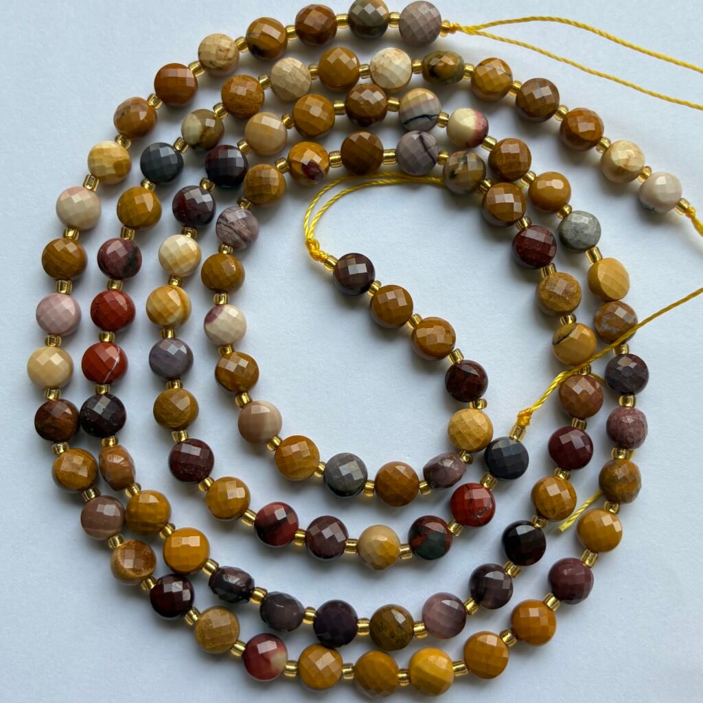 Mookite, Faceted Coin, 6 Mm ,39 Cm