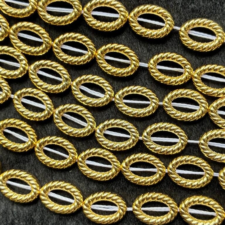 Hematite, open Oval, 12.5*9.8mm, 38 CM