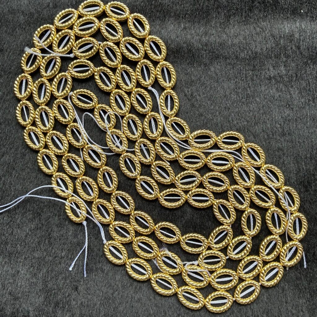 Hematite, open Oval, 12.5*9.8mm, 38 CM