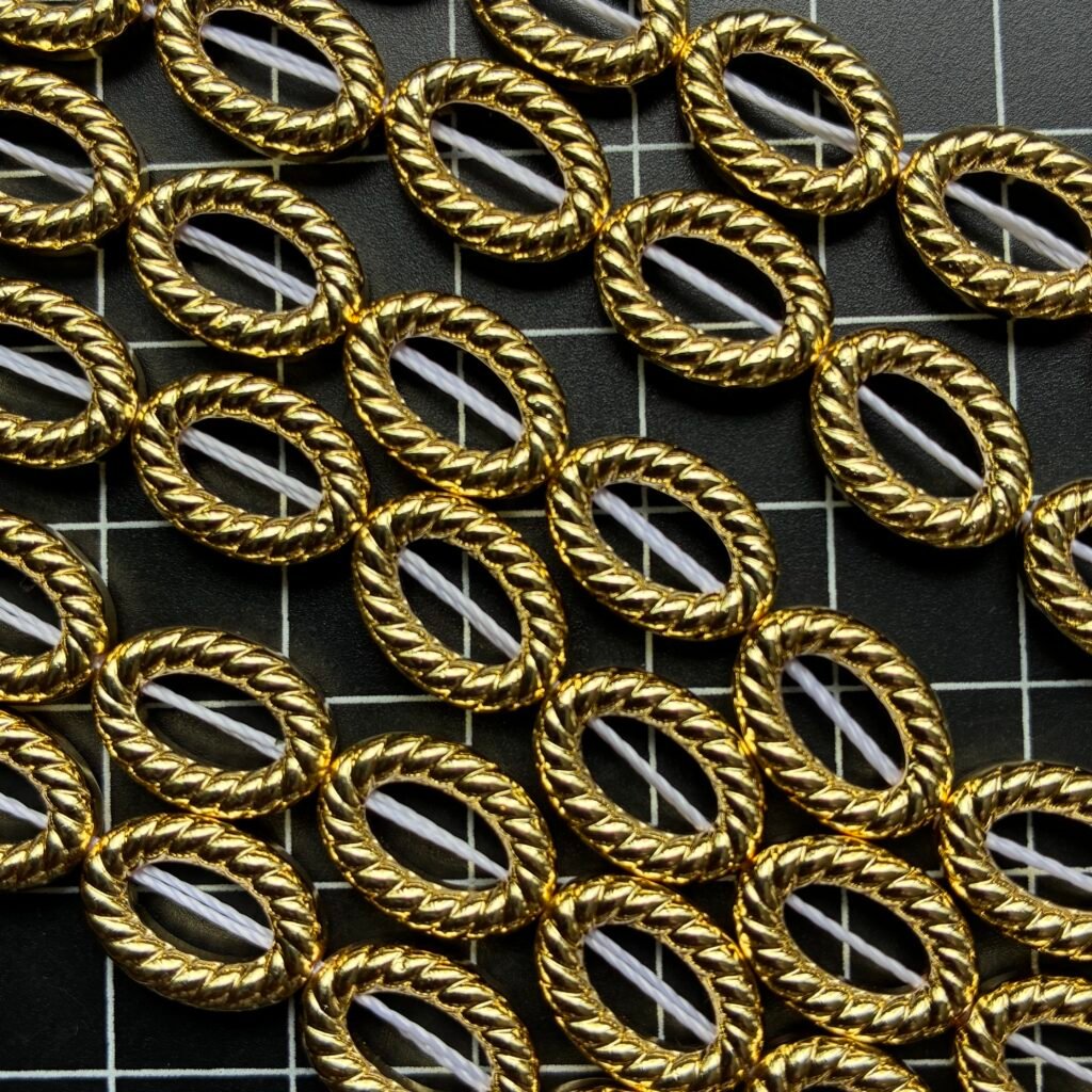 Hematite, open Oval, 12.5*9.8mm, 38 CM