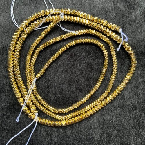 Hematite, Gold Sazare,S Size ,3mm, 40 CM