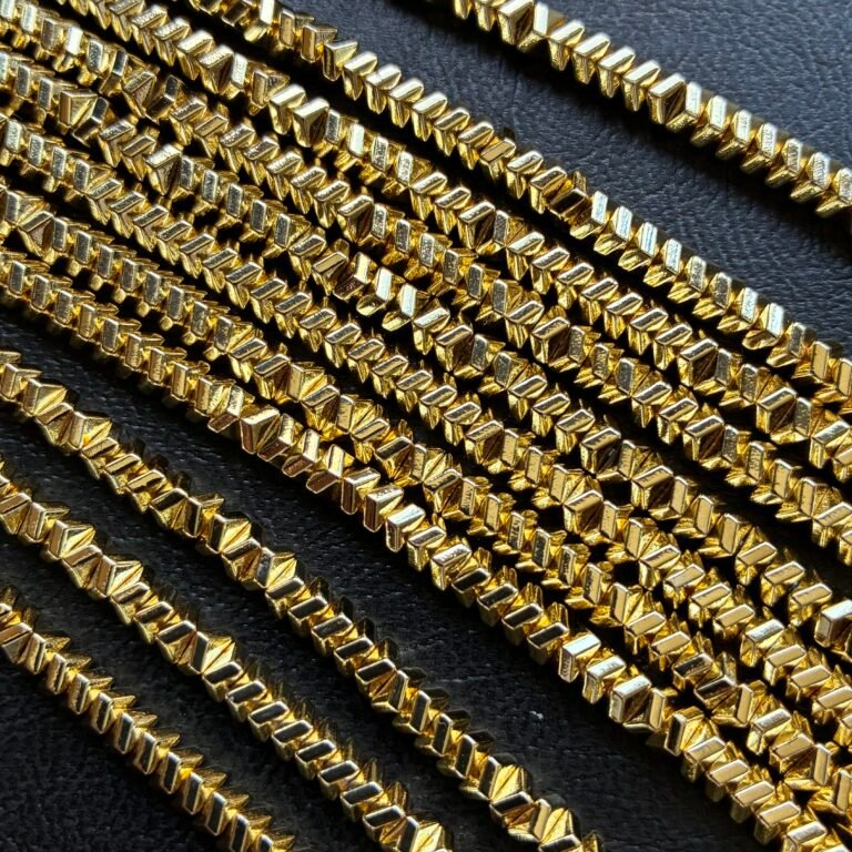 Hematite, Sazare, L Size, 4 mm, 40 CM