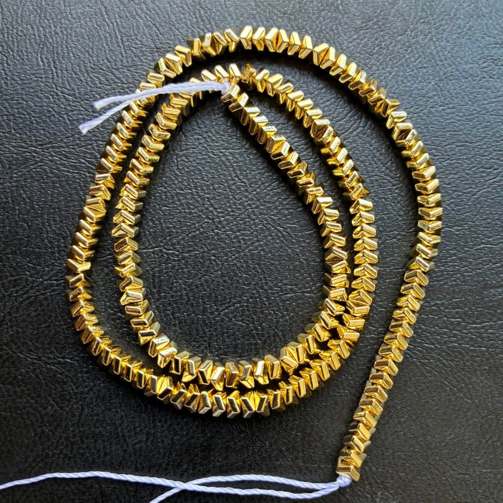 Hematite, Sazare, L Size, 4 mm, 40 CM