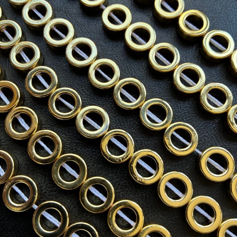 Hematite, open Coin, 12.5mm, 38 CM