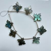 Carving Square Flower, 8 beads