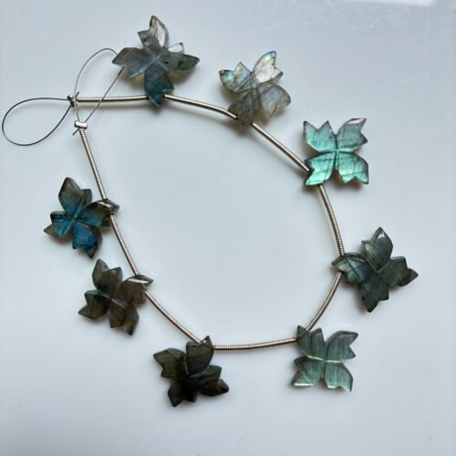 Carving Square Flower, 8 beads