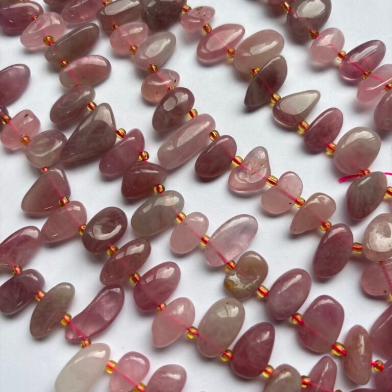 Rose Quartz Smooth Oval Tumble, 39 CM