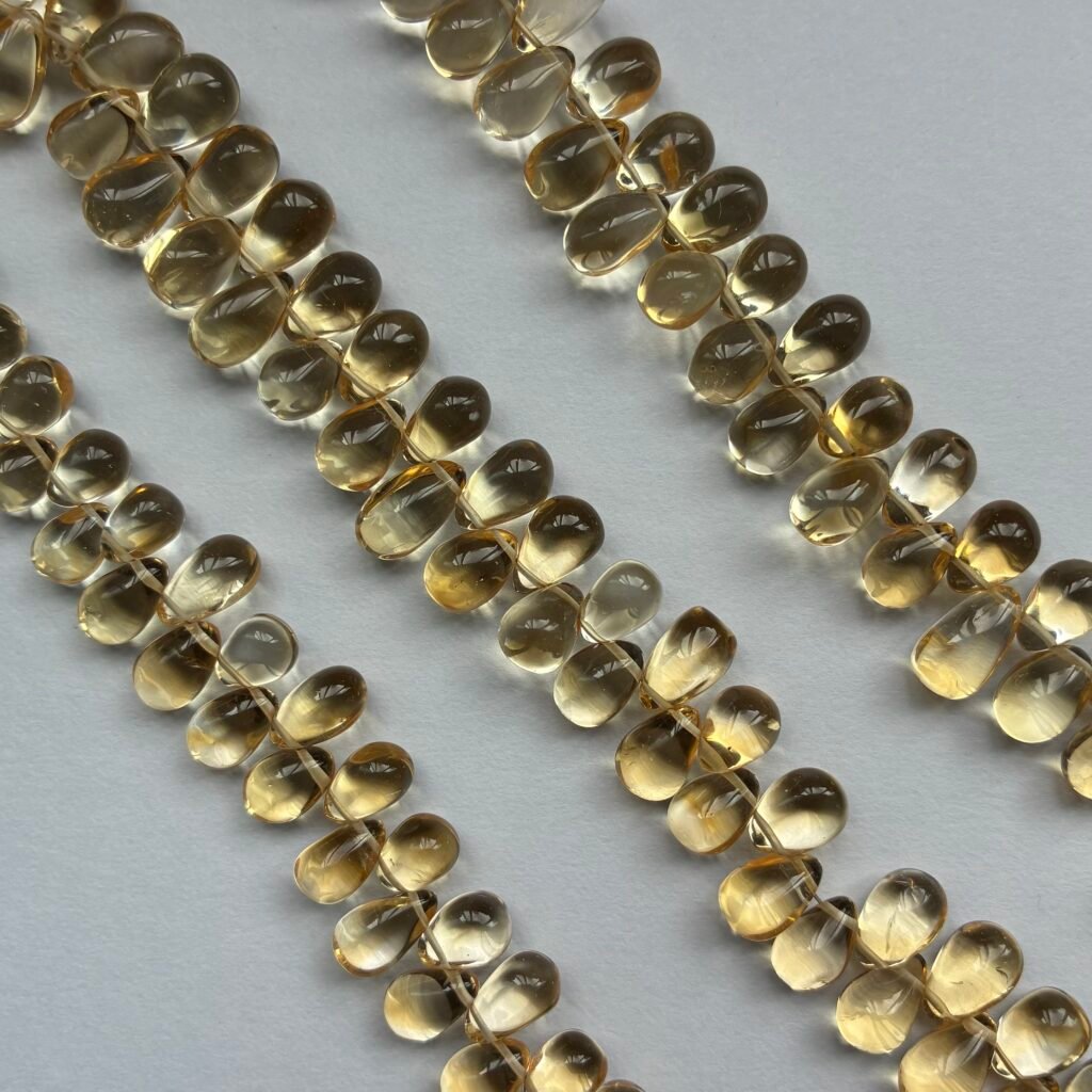 Citrine Smooth Drops,24Cm