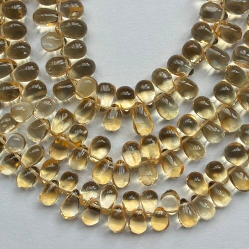 Citrine Smooth Drops,24Cm
