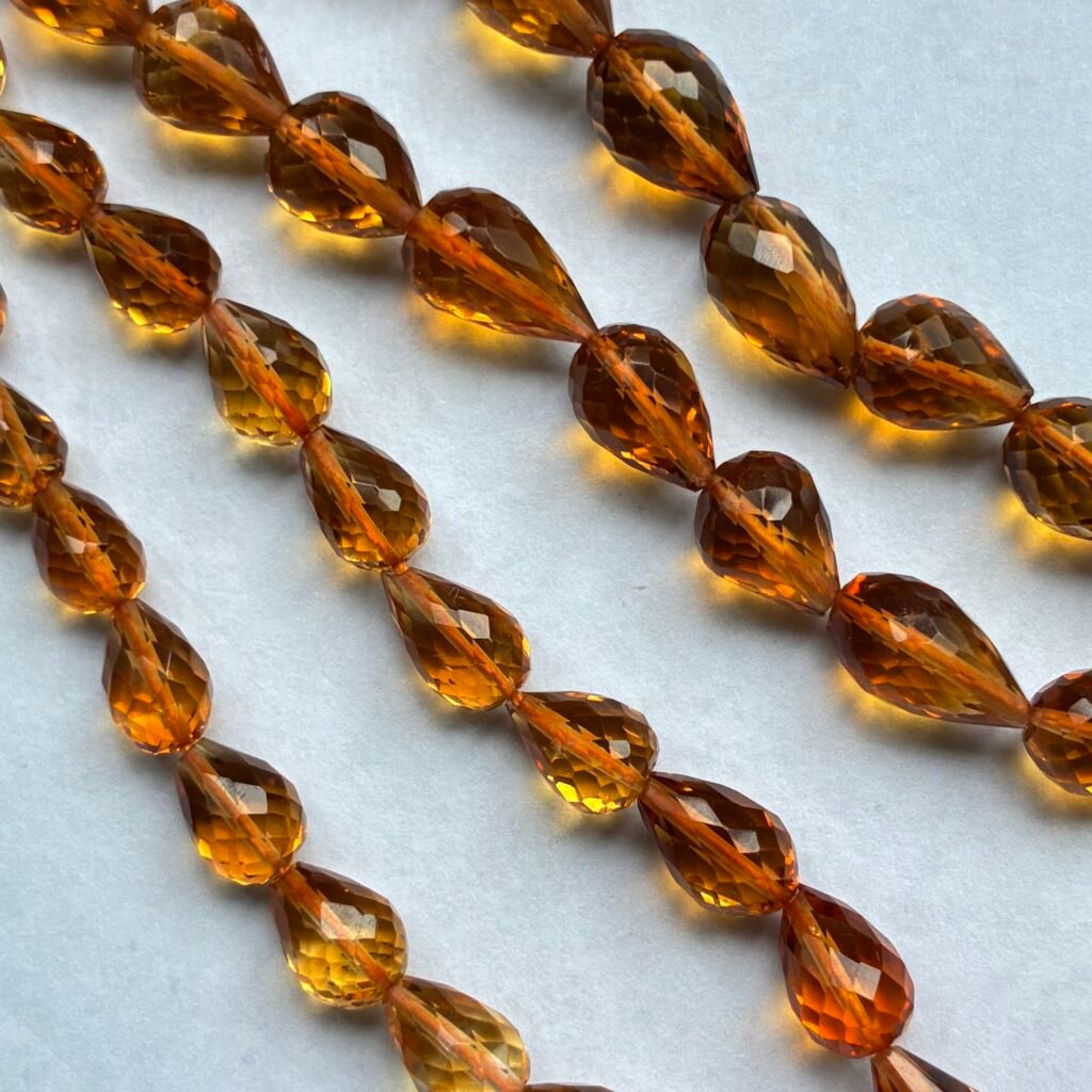 Citrine Dark Drops Full Drill, 21Cm