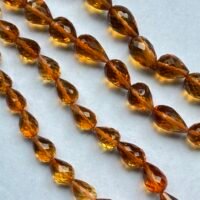 Citrine Dark Drops Full Drill, 21Cm
