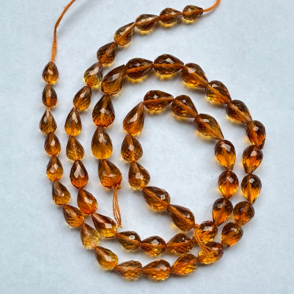 Citrine Dark Drops Full Drill, 21Cm