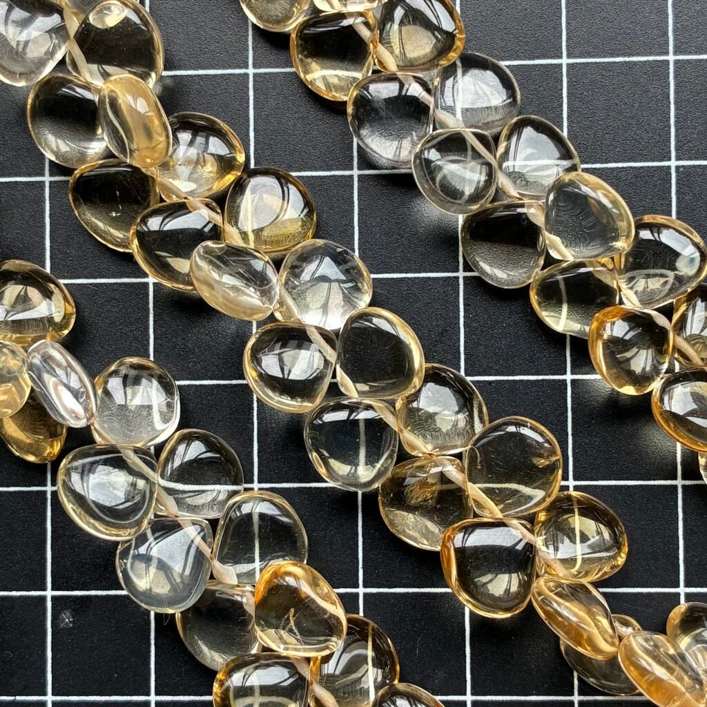 Citrine Heart Smooth,20Cm
