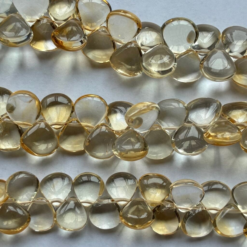 Citrine Heart Smooth,20Cm