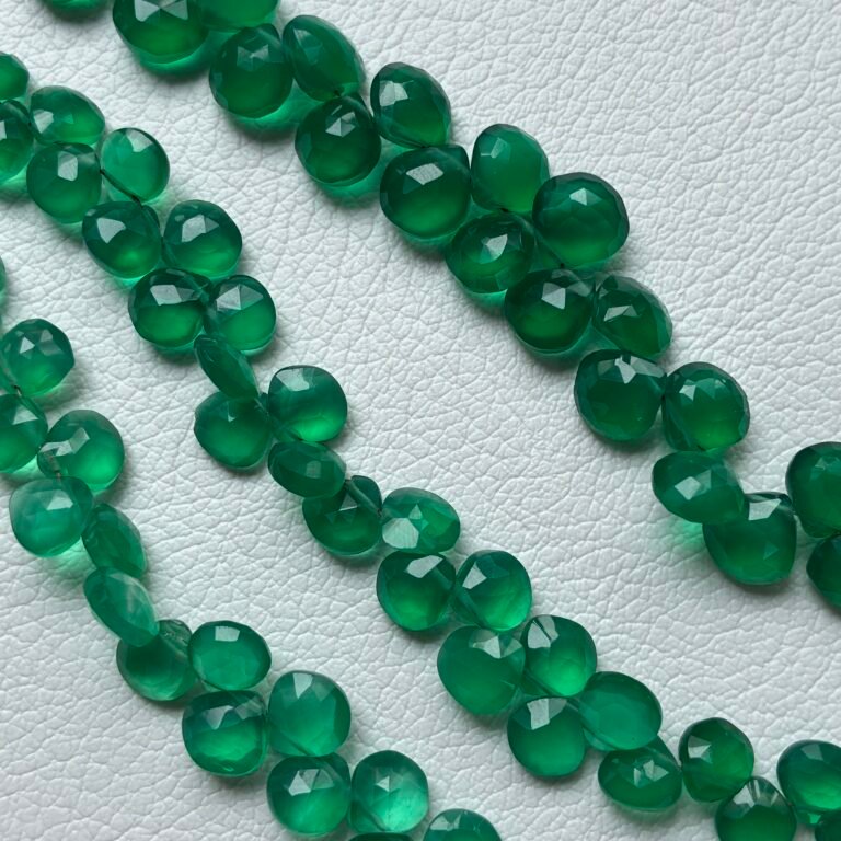 Green Onyx, Heart M, 22 CM