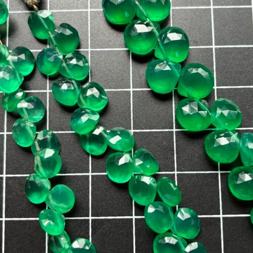 Green Onyx, Heart M, 22 CM