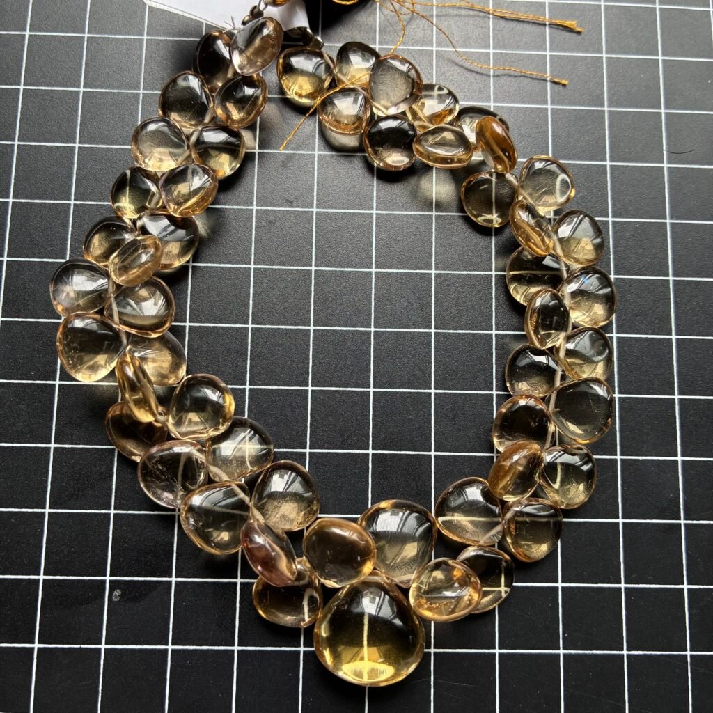 Champange Quartz Heart L