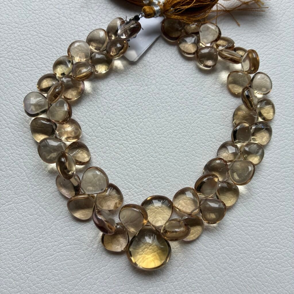 Champange Quartz Heart L