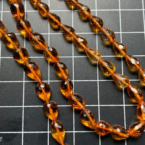 Citrine Dark Drops Full Drill, 21Cm