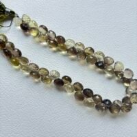 Bio Lemon Quartz, Micro cut, Onion, 24 CM , 7.5*6.3 mm