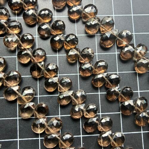 Smoky Quartz, L Size,  Pear, 21cm, 11.2*7- 7*5 MM