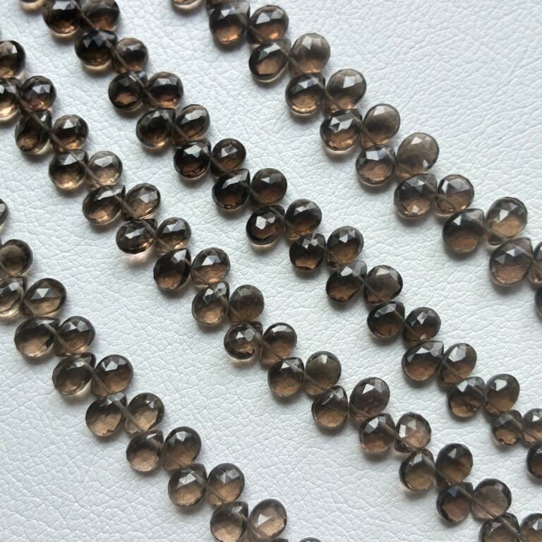Smoky Quartz, L Size,  Pear, 21cm, 11.2*7- 7*5 MM