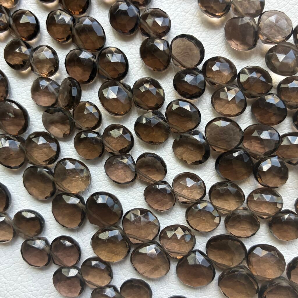 Smoky Quartz, Heart, L size, 22 cm, 9.5*9- 7.8*8.5MM