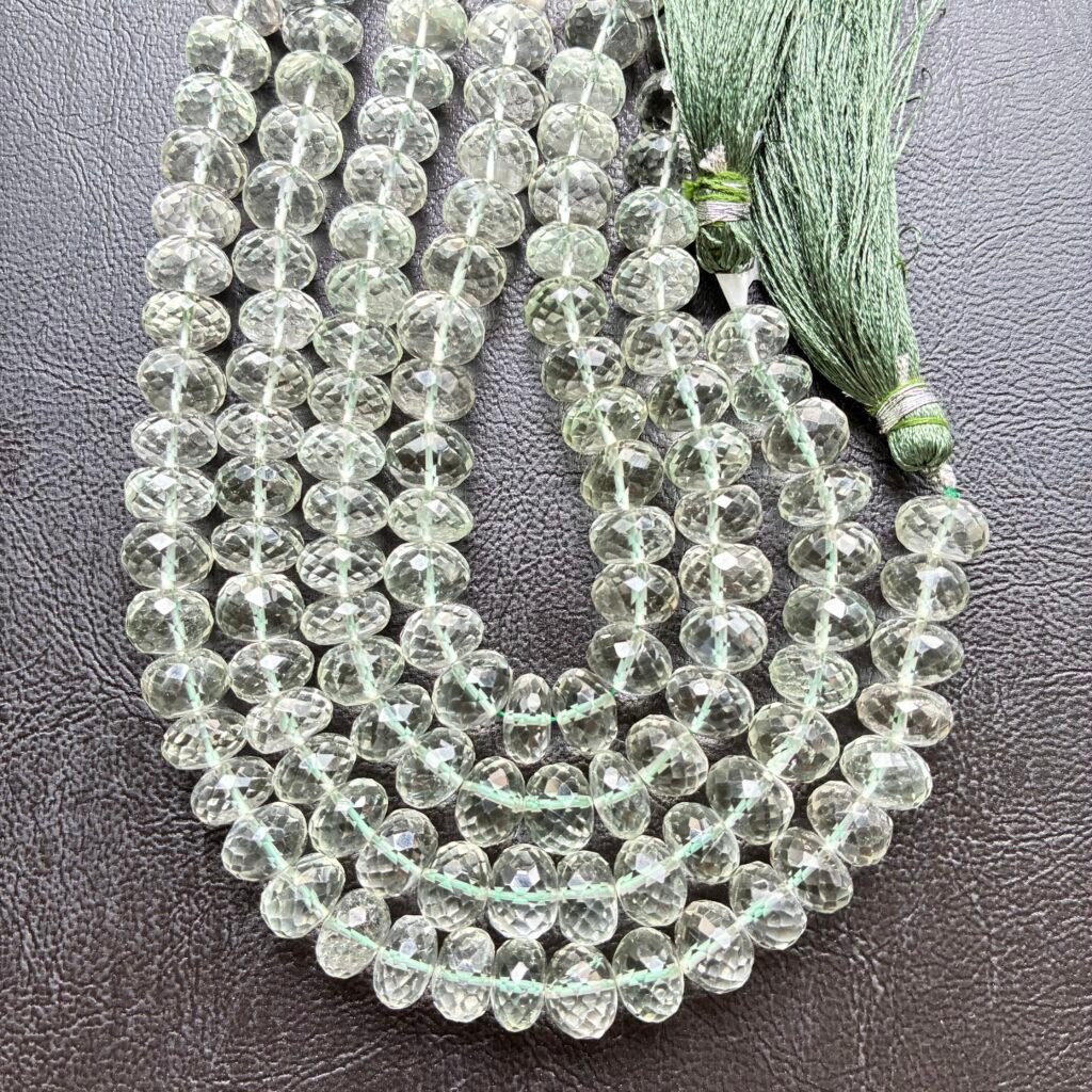 Green Amethyst, Rondell,22cm