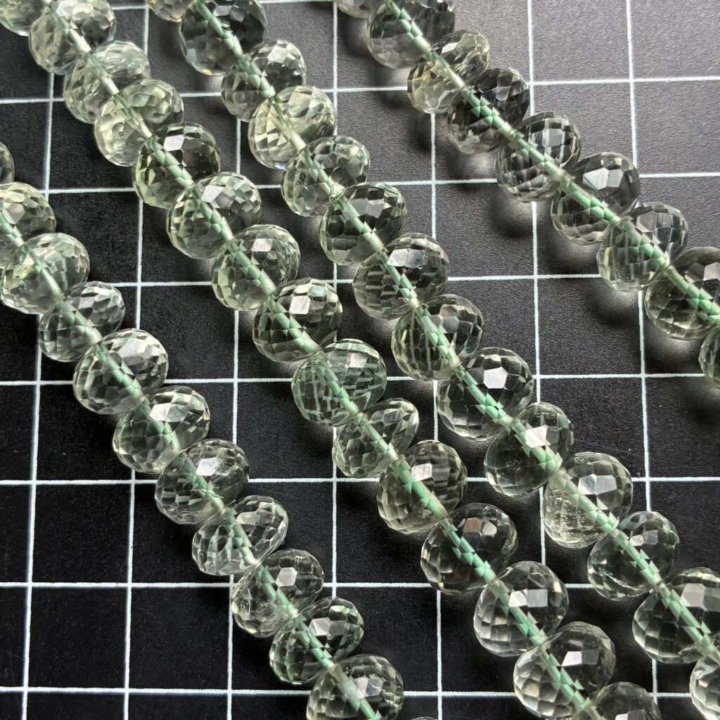 Green Amethyst, Rondell,22cm
