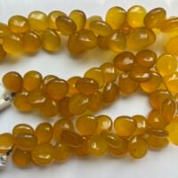 Yellow Chalcedony, Smooth Maron, 21 cm, 10.8*10.9*5.9 mm