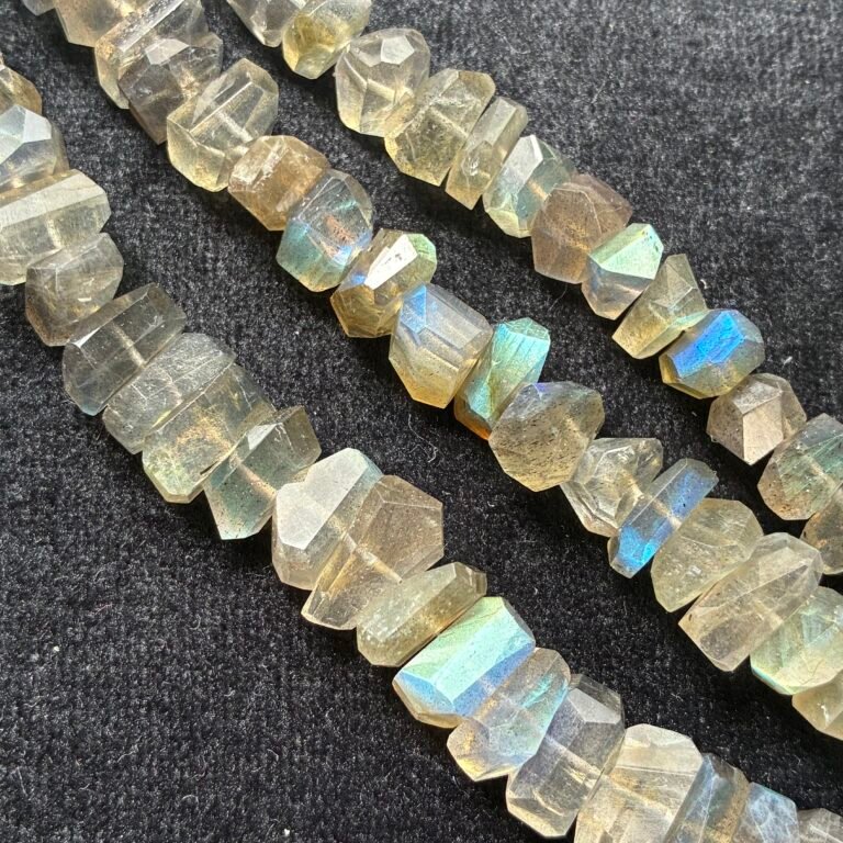 Labradorite Nuggets , 22 Cm. 5*7mm