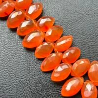 Carnelian , Faceted Marquise , 24Cm  , 13*7 mm