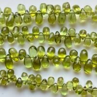 Peridot ,Smooth Drops , 18cm , 5*3mm