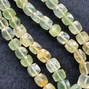 Prehnite ,Faceted Box, 25cm, 8*8mm