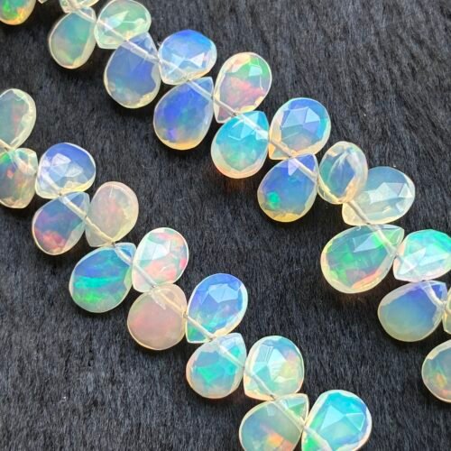 Ethopian Opal, Faceted  Pear,15 Cm, 7*5mm