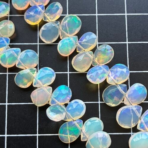 Ethopian Opal, Faceted  Pear,15 Cm, 7*5mm
