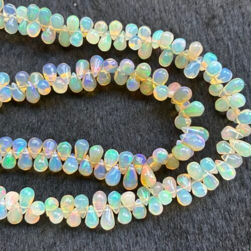 Ethopian Opal, Smooth Drops , 26 Cm, 7*3mm