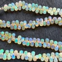 Ethopian Opal, Smooth Drops , 26 Cm, 7*3mm